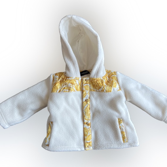 Versace Barocco Baby Fleece Hoodie Set - 3-6mos - Picture 3 of 7